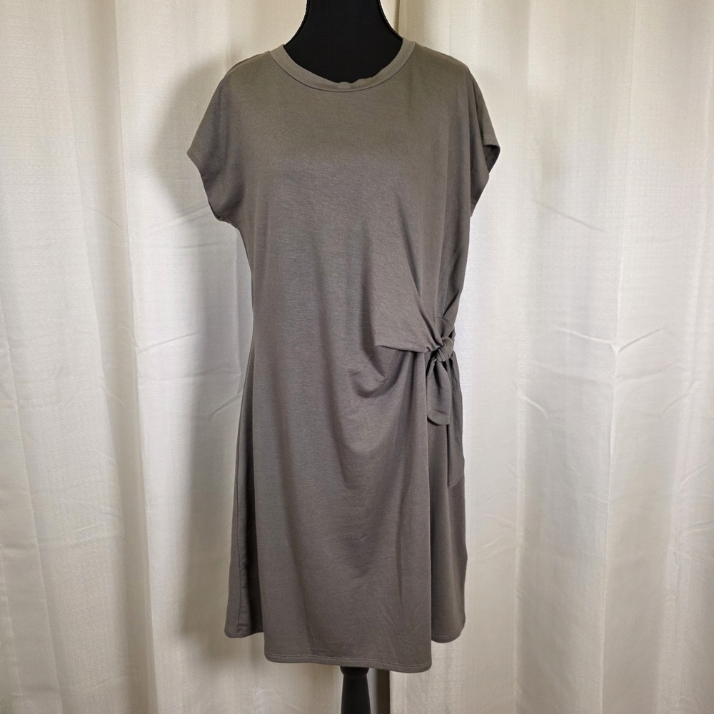 Cable & Gauge Green Side Tie T Shirt Dress Size Large